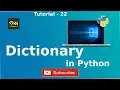 Dictionary in Python in Hindi Tutorial - 22 Python Tutorial
