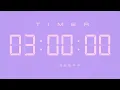 3 Hour Digital Countdown Timer with Simple Beeps