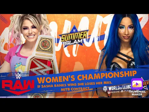 Download MP3 Alexa Bliss vs Sasha banks Raw women’s championship summer slam