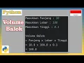 Program Python Menghitung Volume Balok