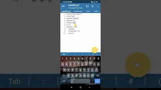 Created a design using python in Android phone