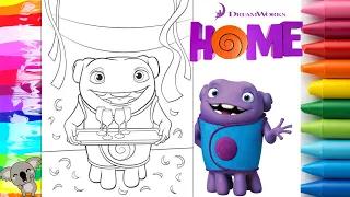 boov oh home movie coloring page color with me