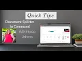 How To Split Documents In Command
