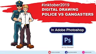 Download Drawing police and suspects in Adobe photoshop MP3