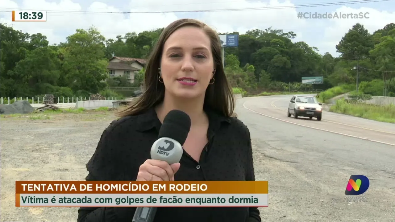 Tentativa de homicídio em Rodeio: vítima foi atacada com golpes de facão enquanto dormia