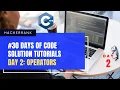 HackerRank 30 Days Of Code Day 2 Operators Tutorial Solution In C