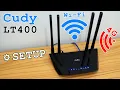 Cudy LT400 4G Router Wi-Fi Unboxing installation configuration and test