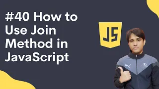40 How to Use Join Method in JavaScript in Hindi Shubham Jangid