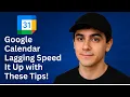 How to Fix Slow Google Calendar 2025 Performance Boost