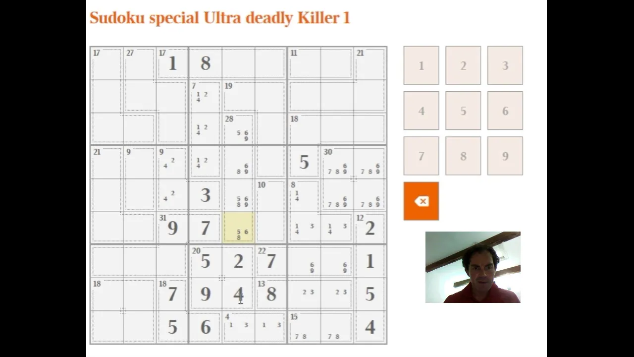 Ultra Fiendish Killer Sudoku guide
