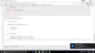 Day 13 of code Abstract Classes hackerrank java tutorial
