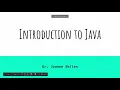 Introduction To Java Part 1 - Set Up and Your First Program