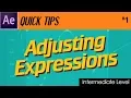 After Effects Quick Tip Tutorial Adjusting Expressions