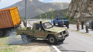 راعي التندرا تمسخر على راعي الشاص و قال أنه ما يقدر يسحب الشاحنة لكن راعي الشاص صدم الكل قراند 5  راعي التندرا تمسخر على راعي الشاص و قال أنه ما يقدر يسحب الشاحنة لكن راعي الشاص صدم الكل قراند 5