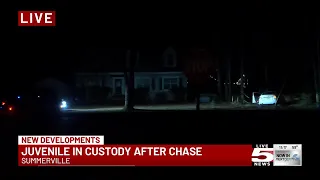 Youth in custody following vehicle pursuit in Berkeley County