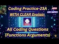 Coding practice-23A Function Arguments CCBP