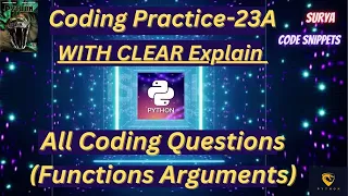 Coding practice-23A Function Arguments CCBP