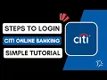 How to Login Citi Online Banking Sign In Citi com