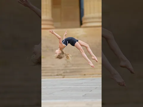 Parker’s tumbling is amazing #acrobatics #slowmotion