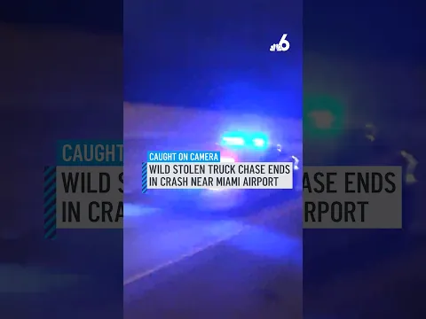 Suspect crashes stolen truck after wild Miami-Dade police chase