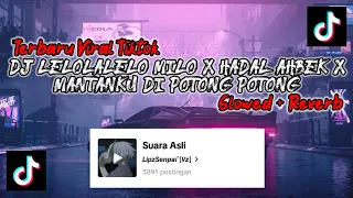 Download DJ LELOLALELO MILO X HADAL AHBEK X MANTANKU DIPOTONG POTONG (SLOWED REVERB VERSION) SOUND VIRAL 2023 MP3