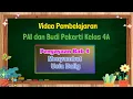 PAI dan Budi Pekerti Kelas 4A - Pengayaan Bab 4