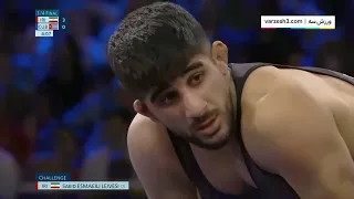 انتقام اسماعیلی از سانچز کوبایی در رقابت های کشتی فرنگی المپیک پاریس ۲۰۲۴ 