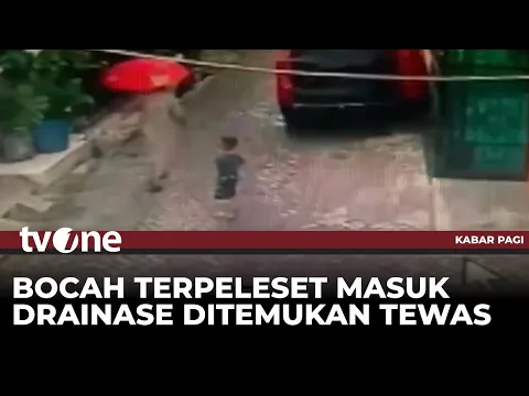 Nahas! Begini Detik-detik Bocah di Tangerang Tewas Tenggelam Masuk Drainase