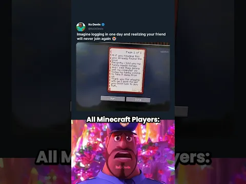 The Saddest Minecraft Goodbye 💔