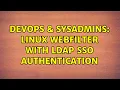 DevOps SysAdmins Linux webfilter with LDAP SSO authentication