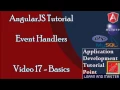 Angularjs Tutorial Basics 17 Event Handlers