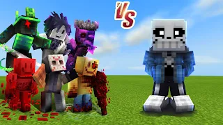 Forsaken vs. Sans Undertale Blockynovella | Minecraft (Cool New Sans!)