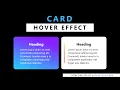 Css Card Hover Effects Html Css