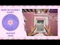 How Much Did I Save August 2026 Cash Stuffing Sinking Funds Savings Challenges Low Income
