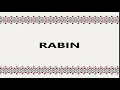 RABIN definitie DEX