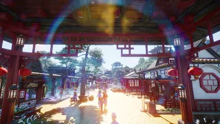 Planet Zoo Chinese garden YuHai—Commercial Street