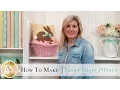 How to Make an Easter Bunny Pillow using Fusible Applique a Shabby Fabrics Sewing Tutorial