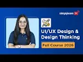 Design Full Course 2026 UI UX Design Thinking Fundamentals For Beginners Simplilearn