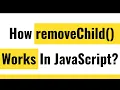 How To Remove Child From DOM