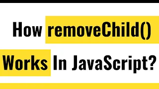 How To Remove Child From DOM