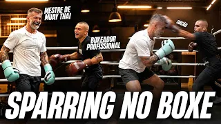 MESTRE DE MUAY THAI CONTRA BOXEADOR PROFISSIONAL NO RINGUE! Rangel Farias no Boxe com Luan Medeiros
