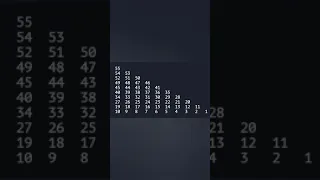 Java Program Print Numbers Series 55 to 1 Using for loop
