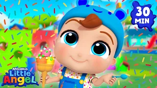 Baby John’s Ice Cream Song! 🍦 Little Angel Nursery Rhymes and Kids Songs | After School Club