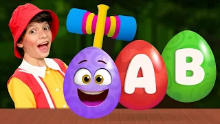 Surprise Eggs x Learn ABC Alphabet Song for Kids | BabyBillion Rhymes