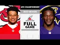 Kansas City Chiefs vs Baltimore Ravens Full Game AFC Championship NFL 2023 Season