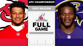 Kansas City Chiefs vs Baltimore Ravens Full Game AFC Championship NFL 2023 Season