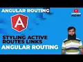 Angular Routing - Styling Active Routes Links Angular Tutorial