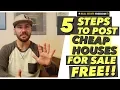5 Steps to Posting Cheap Houses For Sale on Craigslist
