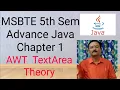 Chapter 1 AWT TextAreaTheory
