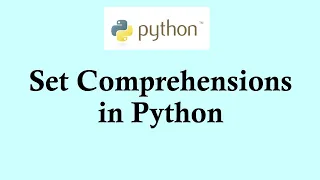 Easy Python Set comprehensions